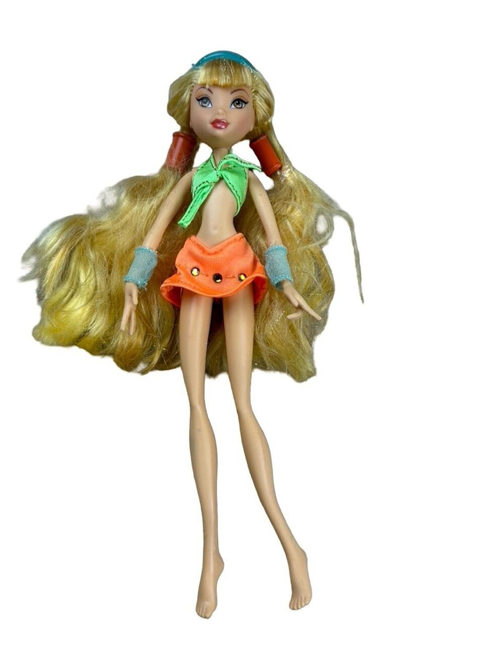 Mattel Winx Club 2004 Stella Season 1 Fairy Doll Dressed No Wings Or Shoes